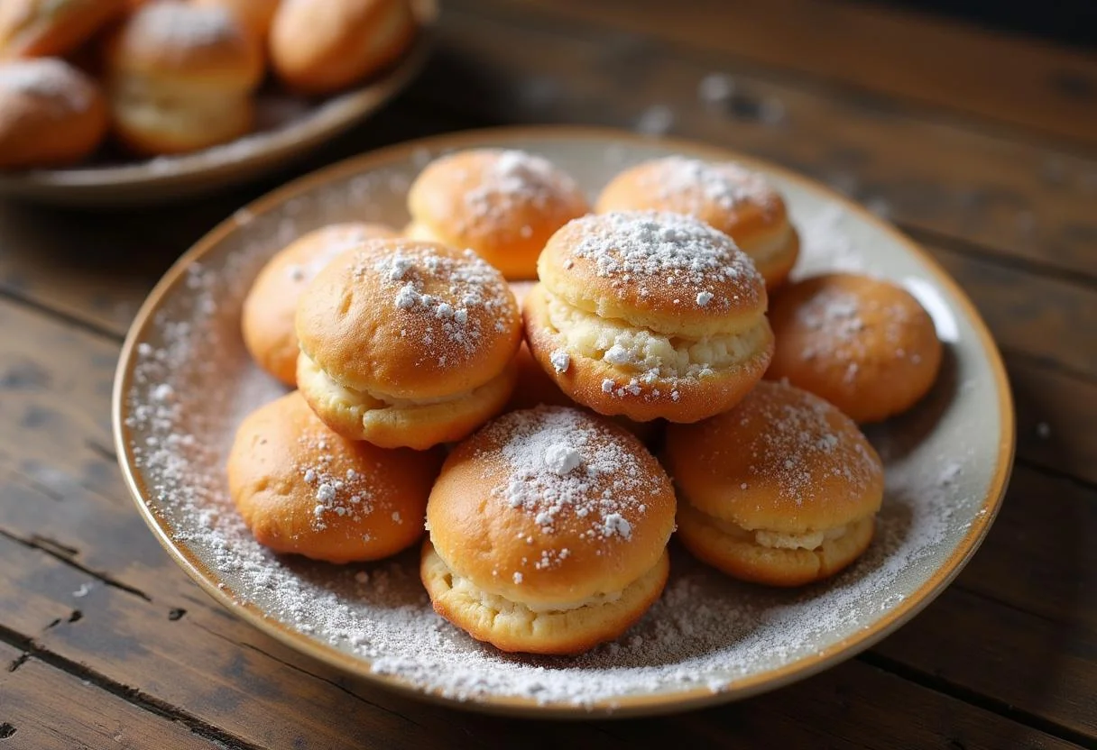 Galletas de nuez caseras recién horneadas, perfectas para disfrutar.