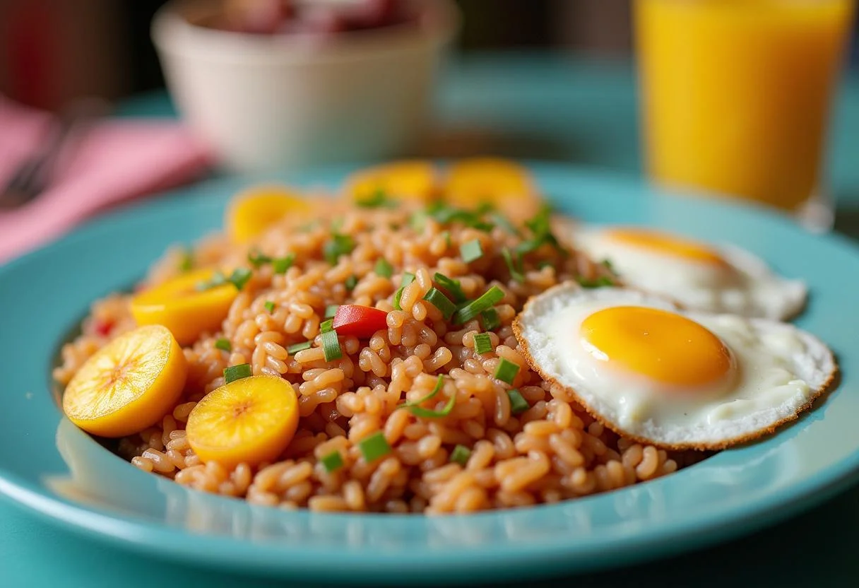 Delicious Arroz a la Cubana Thermomix served elegantly for a flavorful meal.