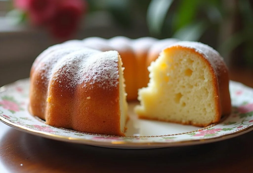 Bizcocho esponjoso con leche terminado, ideal para disfrutar en cualquier ocasión.