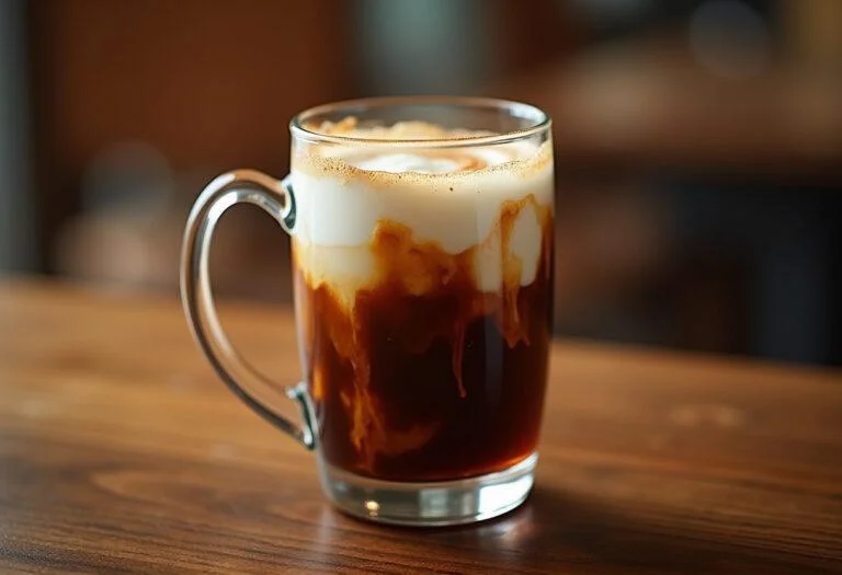 Delicious cafe escoces irlandes with rich layers, perfect for a cozy coffee moment.