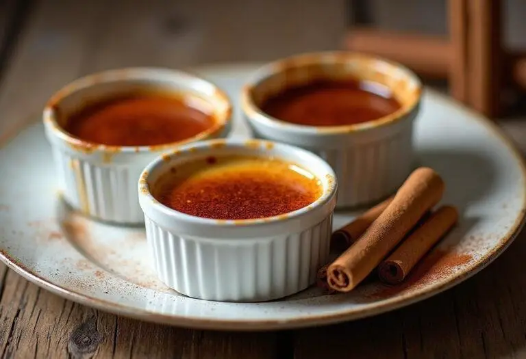 Finished crema catalana thermomix with caramelized sugar, an exquisite dessert ready to enjoy.