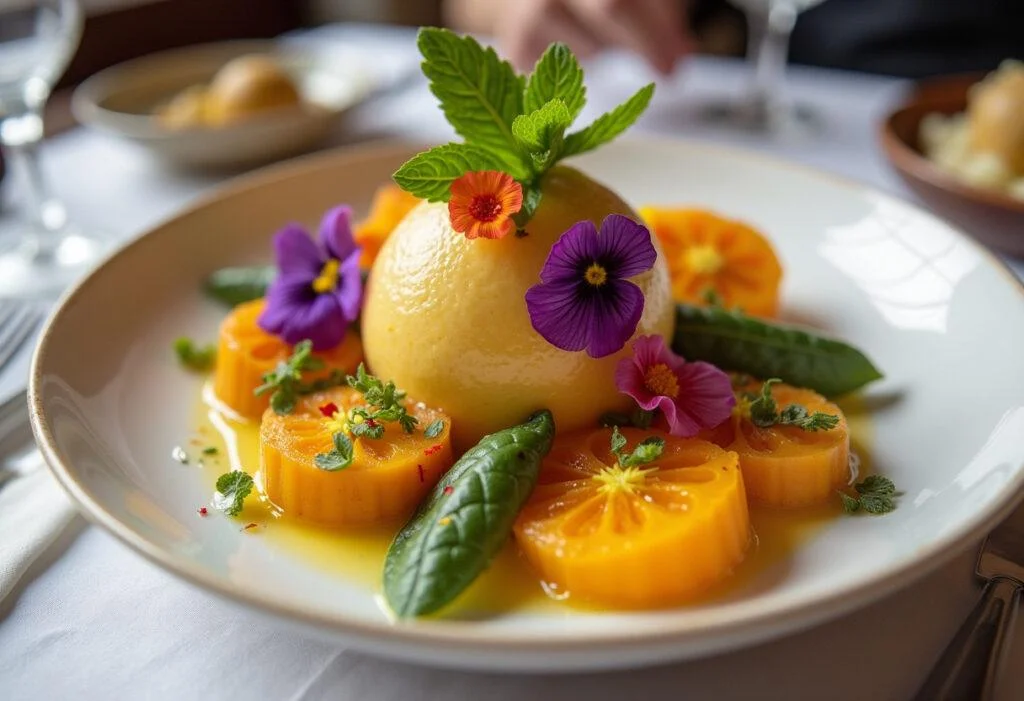 Delicious dessert made from higo chumbos, garnished beautifully, perfect for a special occasion.
