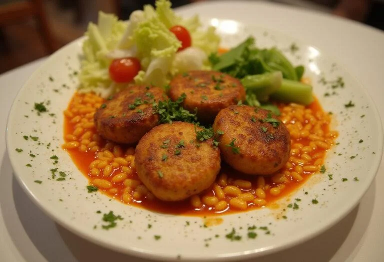 Judías pintas con arroz perfectamente servidas en un plato, ideal para disfrutar.