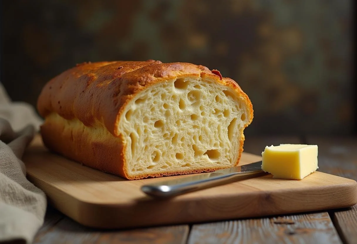 Rebanadas de pan de centeno integral destacando su textura y sabor robusto, ideal para comidas saludables.