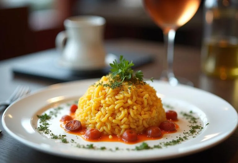 Arroz secreto presentado en un plato, perfecto para una cena especial.
