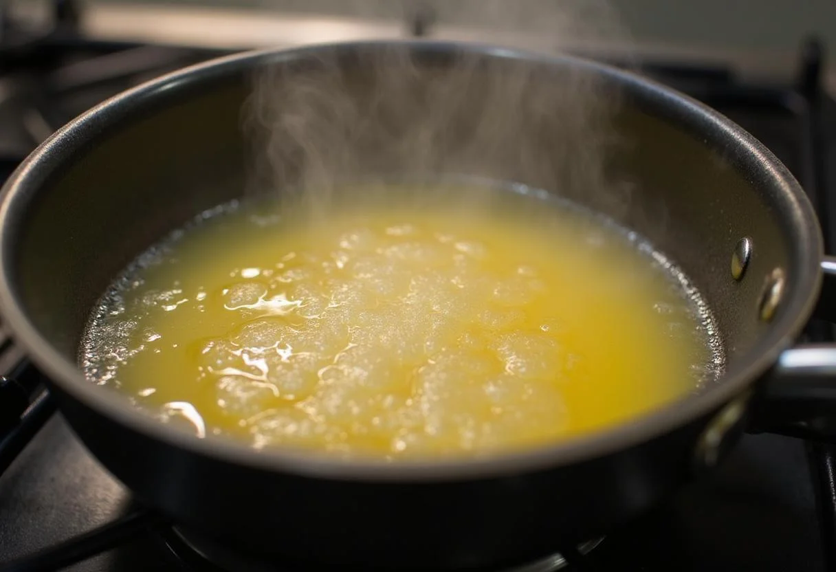 Mezclando zumo de limón con agua y azúcar para crear citrus limon.