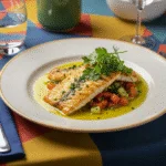 Pescado virrey cocido presentado en un plato, ideal para disfrutar de una deliciosa comida de pescado rey.