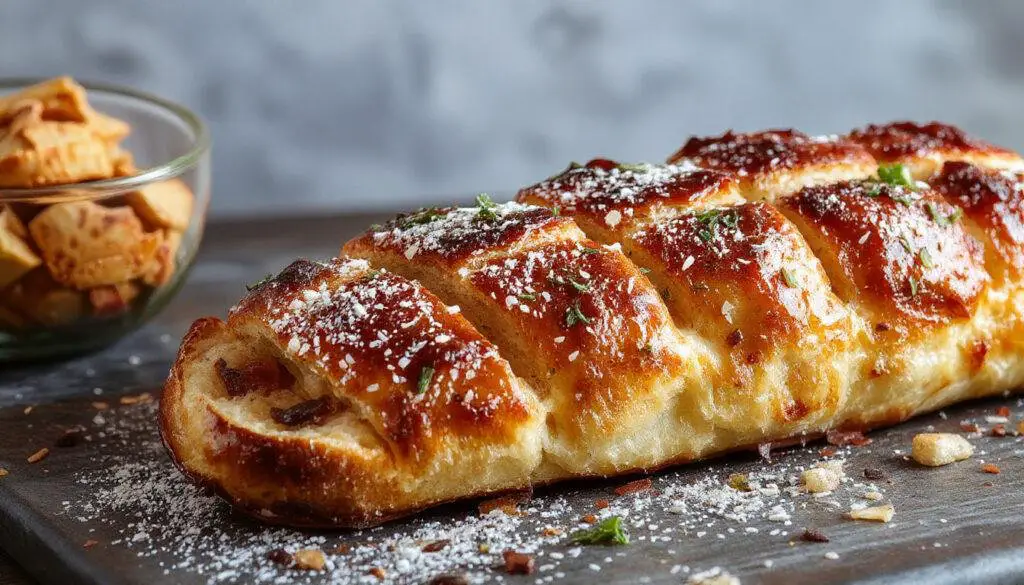 Rebanada de pan tostado con tomate fresco rallado, aceite de oliva y sal. La tostada se presenta sobre un plato rústico, con ingredientes visibles de textura suave y ligeramente hinchada por el calor.
