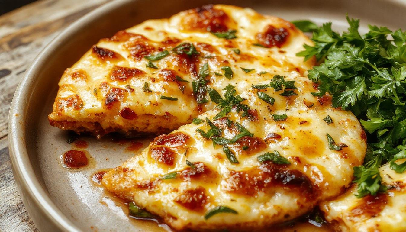 Tortilla de calabacín y cebolla servida en un plato blanco, con una textura dorada y ligeramente crujiente en los bordes, con trozos de calabacín y cebolla visible en su interior, lista para servirse.