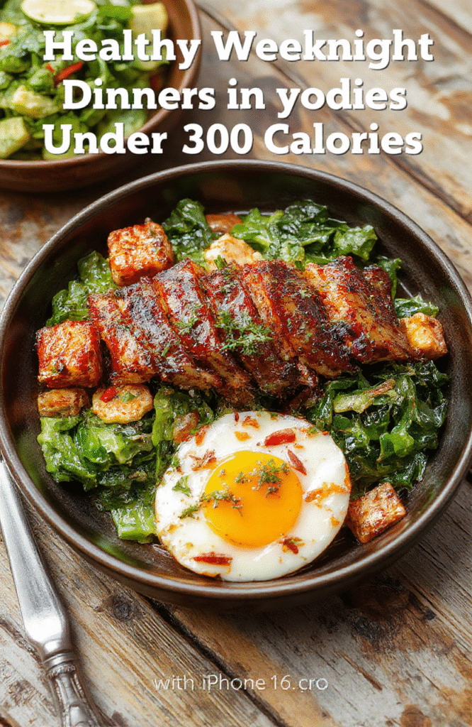 A vibrant plate featuring a colorful, balanced dinner with grilled chicken, fresh vegetables, and a small serving of quinoa, styled on a rustic wooden table with natural daylight highlighting the textures.