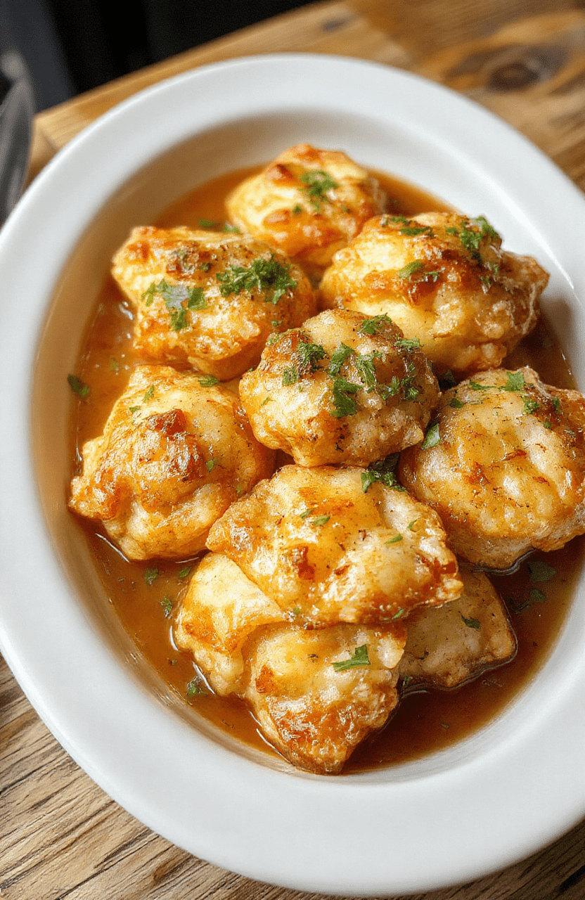A vibrant plate of golden brown crab rangoon filled with creamy crab mixture, arranged on a white ceramic platter with a small bowl of sweet and sour dipping sauce, garnished with freshly chopped chives, styled for an inviting snack setting with a textured background and soft natural lighting.