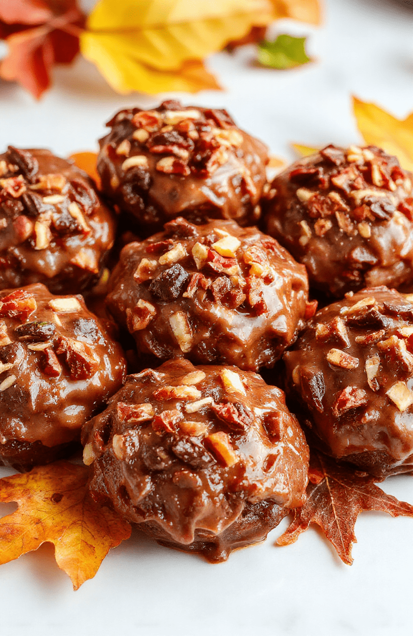 A colorful plate of fun and festive Thanksgiving kids' treats featuring mini cupcakes with bright orange and brown frosting, decorated with themed toppers like pumpkins and turkeys, set on a cheerful holiday table with autumn leaves and playful holiday decorations in the background, textures of frosting and sprinkles visible, styled to look cheerful and inviting